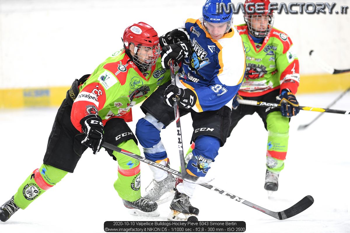 2020-10-10 Valpellice Bulldogs-Hockey Pieve 5043 Simone Bertin